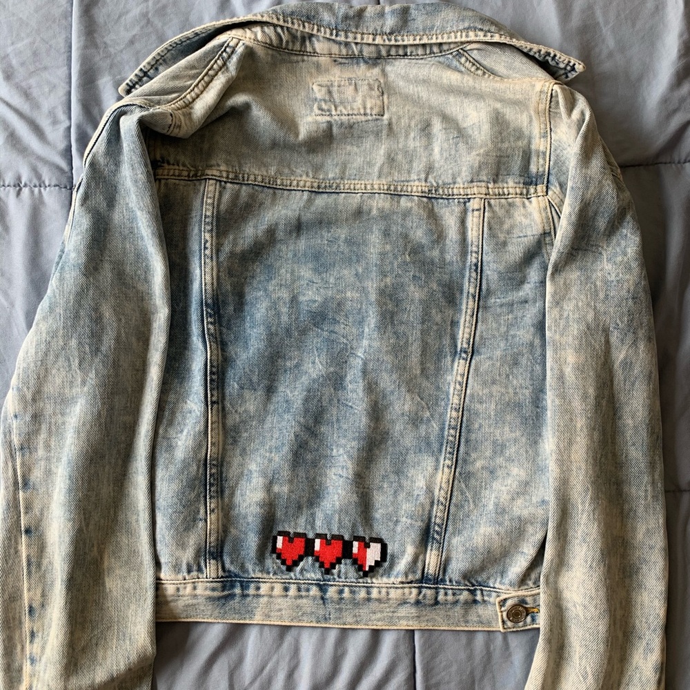 One-of-a-Kind Jean Jacket with Patches